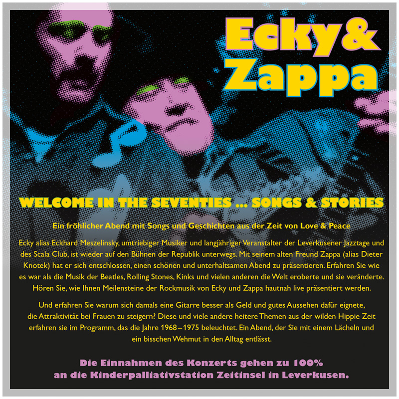Ecky & Zappa Welcome in the Seventies  – Benefizkonzert